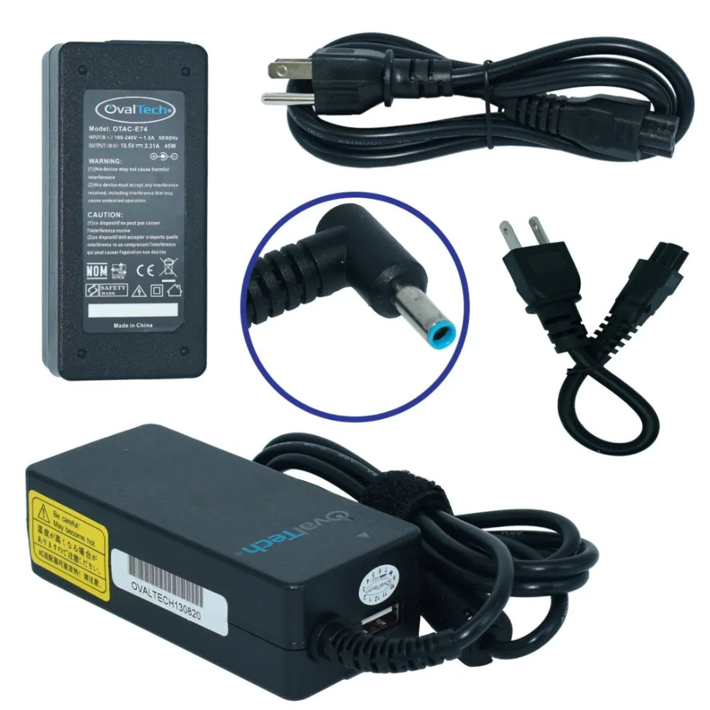 OTAC-E74 Adaptador para Computadora Portatil 19.5V/2.31AH Marca OvalTech SKU: OTAC-E74