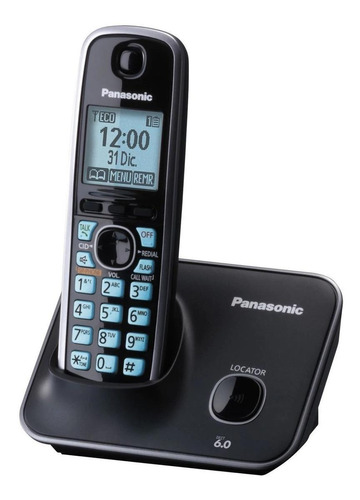 Panasonic Telefono DETC con Pantalla LCD de 1.8'', Azul/Negro, TELPAN090 SKU: KX-TG4111MEB