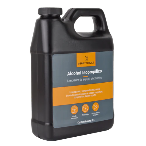 Perfect Choice Alcohol Limpiador 1 Litro PC-034124, Para Limpieza de Equipo Electrónico CN-2956 SKU: PC-034094