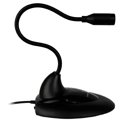 [PC-110279] Perfect Choice Micrófono de Lujo con Cuello Flexible, PC-110279, Alámbrico, Negro, SPK-143 SKU: PC-110279
