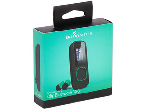REPRODUCTOR MP3 ENERGY SISTEM CONEXION BLUETOOTH COLOR NEGRO CON VERDE MENTA MEMORIA INTERNA DE 8GB RADIO FM EY-426508