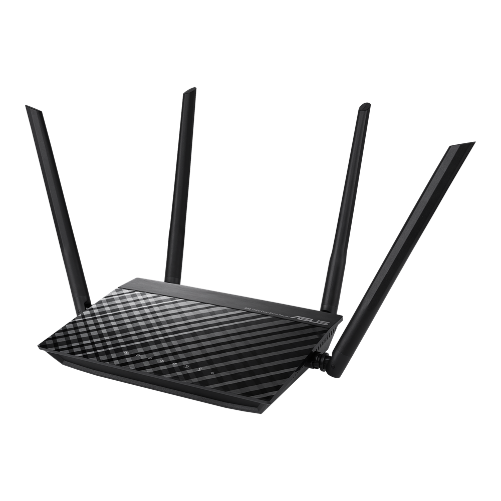 [90IG0550-BA1400] Router ASUS de Banda Dual Firewall RT-AC1200 V2 AC1200 para Gaming, Inalámbrico, 867Mbit/s, 5x RJ-45, 2.4/5GHz con 4 Antenas Externas de 5dBi SKU: 90IG0550-BA1400