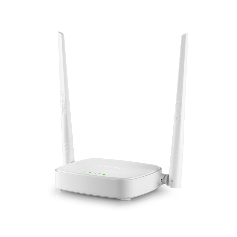 [N301] Router Tenda Fast Ethernet N301, Inalámbrico, 300 Mbit/s, 3x RJ-45, 2.4GHz, con 2 Antenas Externas de 5dBi SKU: N301