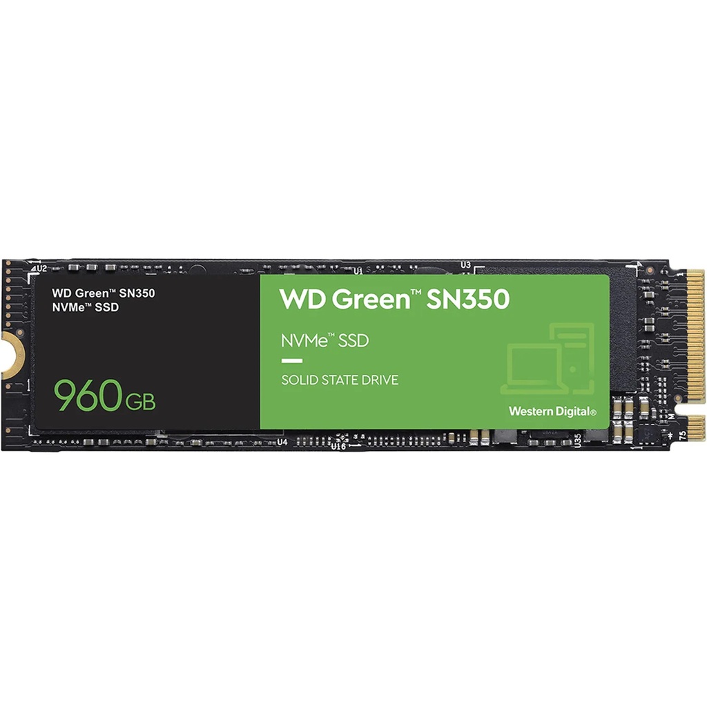 [WDS960G2G0C] SSD Unidad de Estado Sólido Western Digital Green SN350 de 960GB, M.2 NVMe 1.3  PCIe Gen3 x4 SKU: WDS960G2G0C