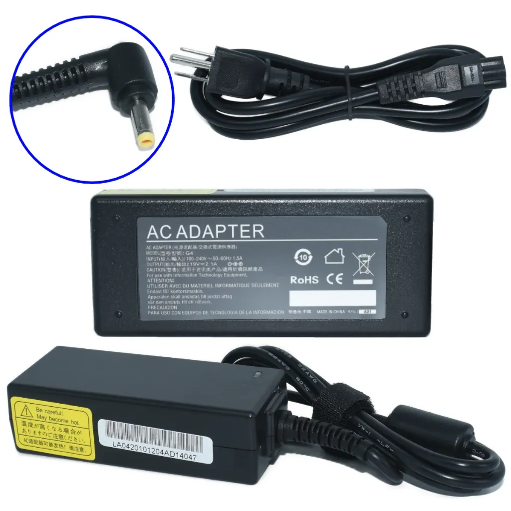 EK-G4 Adaptador de Corriente 40W 19V-2.1A (4.0*1.7) Modelo AF04 Marca EKO, (Similar OTAC-E64) SKU: EK-G4