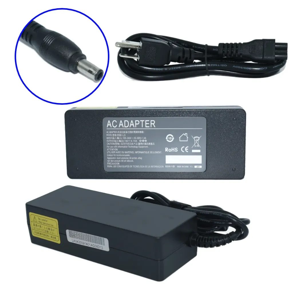 EK-L3 Adaptador de Corriente 90W 19V 4.74A (5.5*3.0) Modelo AF09 Marca EKO, (Similar OTAC-E73) SKU: EK-L3