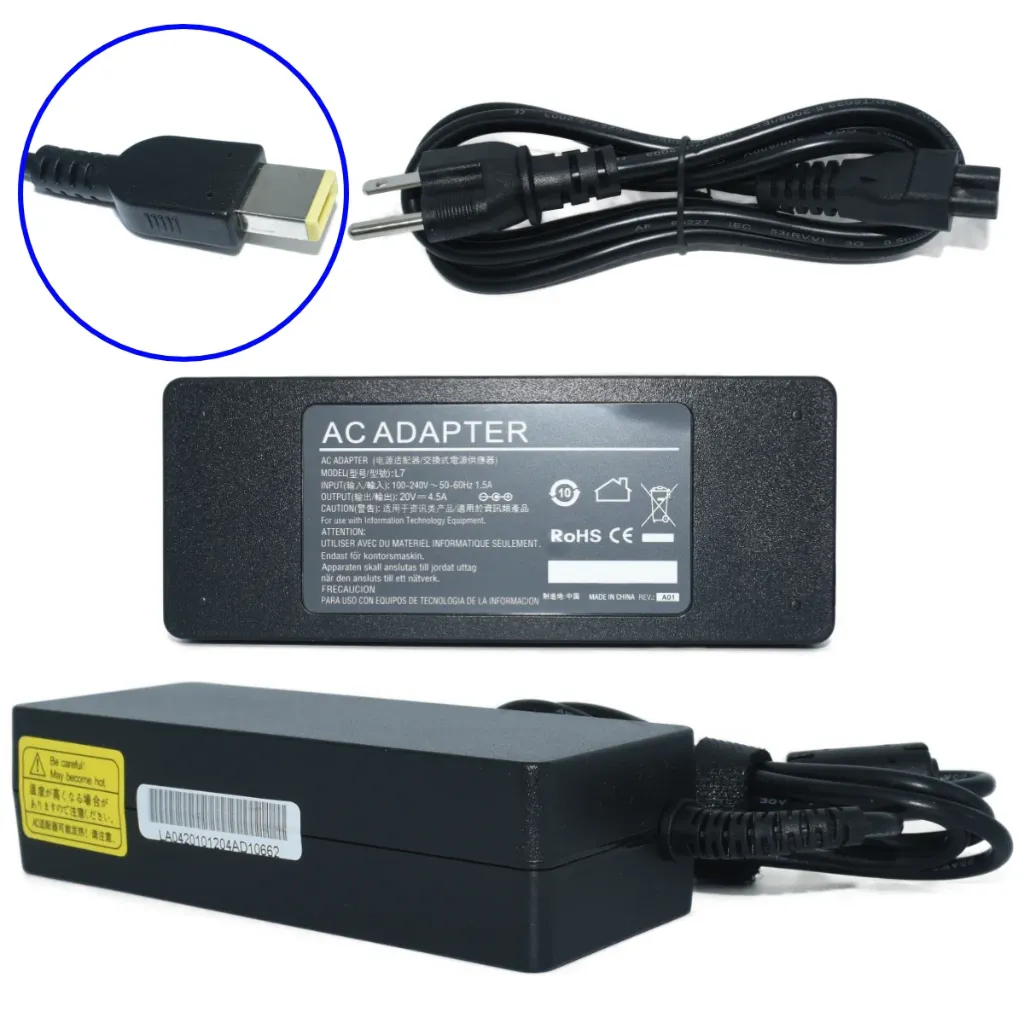 EK-L7 Adaptador de Corriente 90W 20V/4.5A (Punta Cuadrada) Modelo AF09 Marca EKO (Similar OTAC-E77) SKU: EK-L7