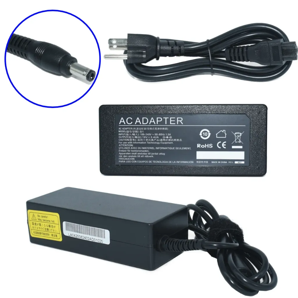 EK-S1 Adaptador de Corriente 65W 19V-3.42A (5.5*2.5) Modelo AF06 Marca EKO (Similar OTAC-E51) SKU: EK-S1
