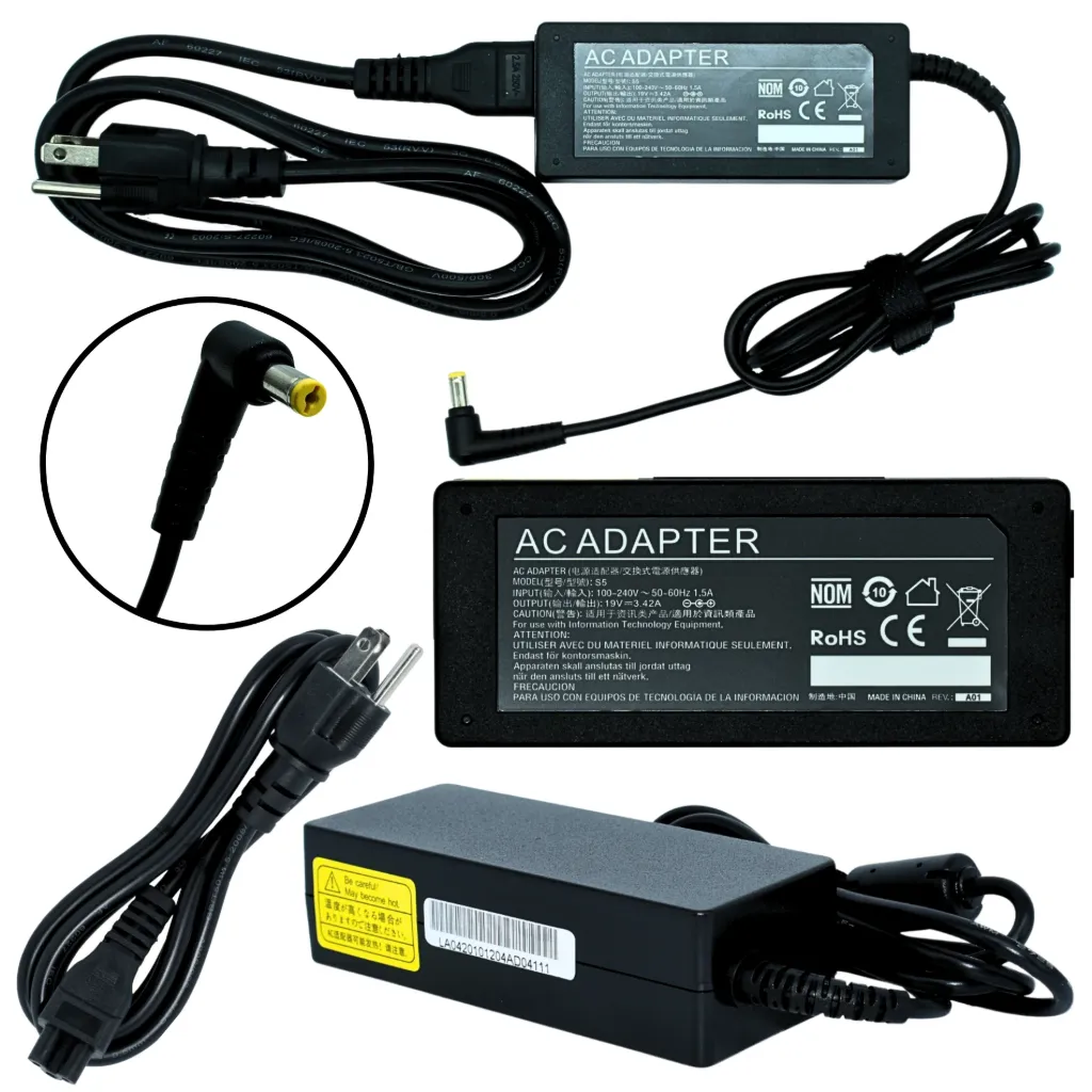 [EK-S5] EK-S5 Adaptador de Corriente 65W 19V 3.42A (5.5*1.7) Modelo AF06 Marca EKO (Similar a OTAC-E55) SKU: EK-S5