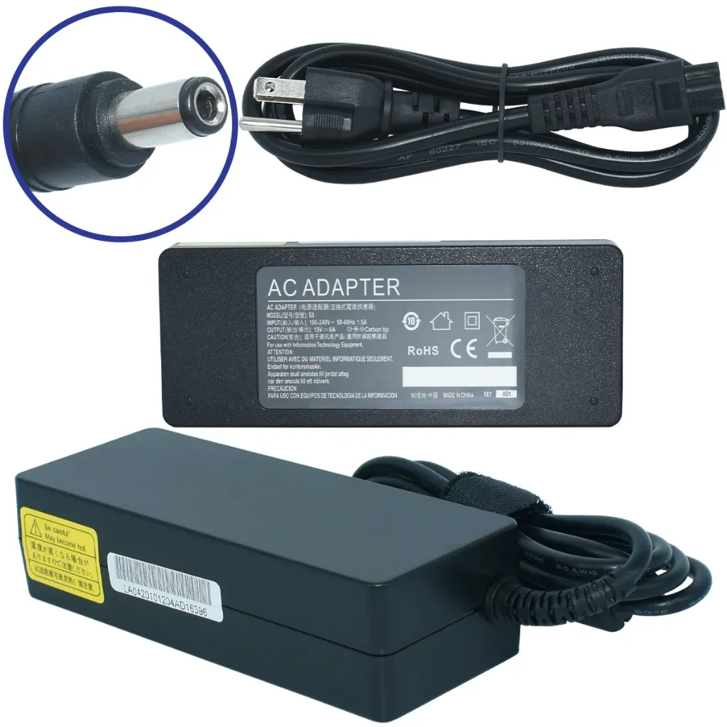 [EK-S8] EK-S8 Adaptador de Corriente 90W 15V-6A (6.3*3.0) Marca EKO (Similar OTAC-E58) SKU: EK-S8
