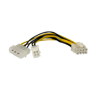 StarTech Adaptador de Corriente EPS de 4-pin a 8-pin de 6'', Macho - Hembra, 15cm SKU: EPS48ADAP