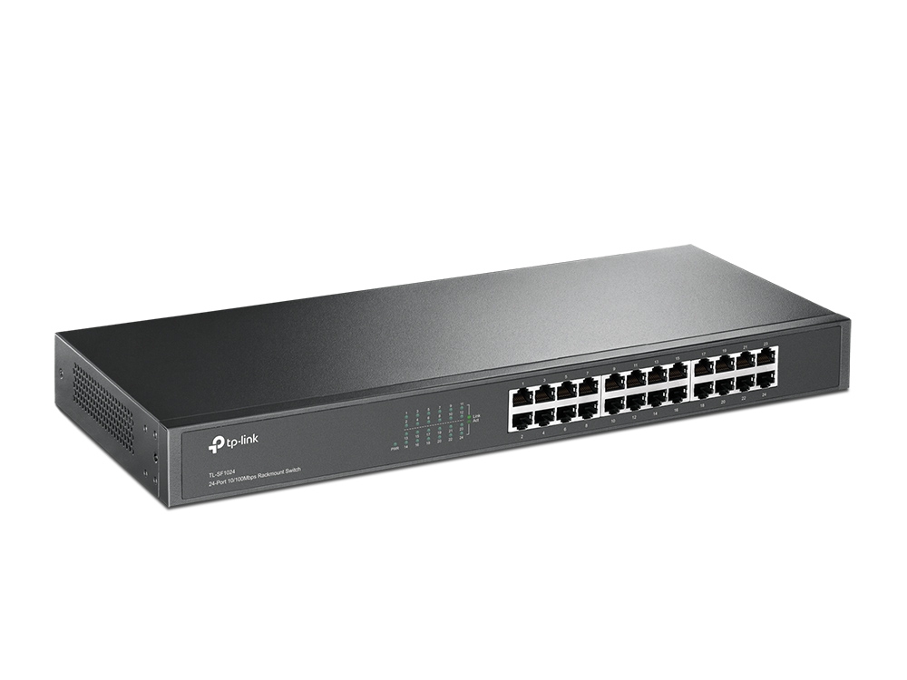 [TL-SF1024] Switch TP-Link Fast Ethernet TL-SF1024, 10/100Mbps, 4.8Gbit/s, 24 Puertos, 8000 Entradas – No Administrable SKU: TL-SF1024