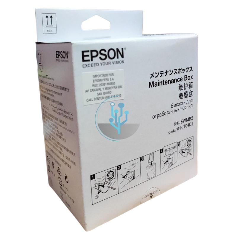 T04D100 Original Caja de Mantenimiento Epson L6171, L6161, L6191, M2140, M2170, M3170, M3180, ET-3700, ET-3750, ET-4750, L6270, L4360, L6370, L14150, M1180 SKU: T04D100