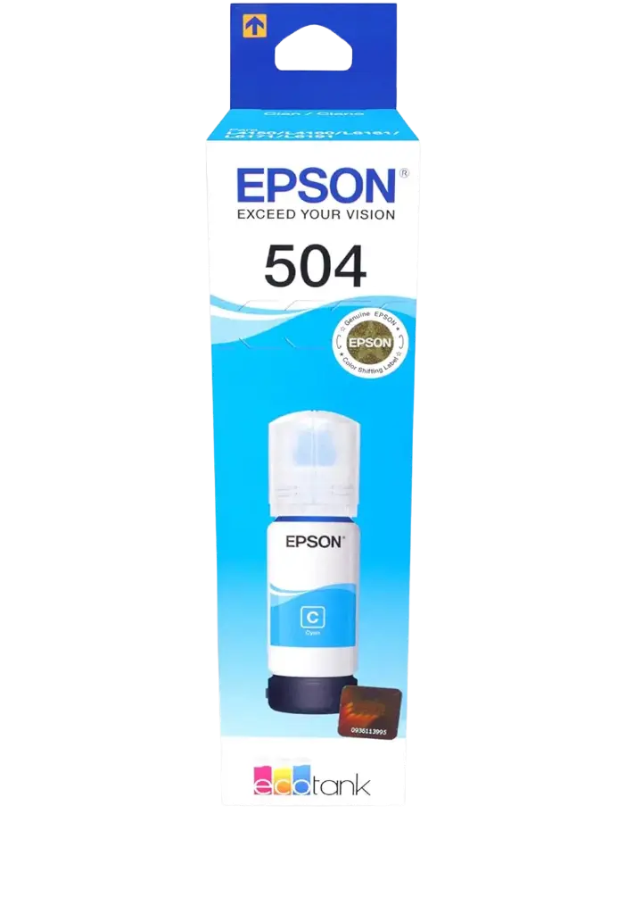 T504220-AL Cian Original Bote de Tinta Epson L4150, L4160, L6270, L6370, L14150, L6161, L6171, L4260, L4360, L6191, L14150 70ML 6,000 Pag. SKU: T504220-AL