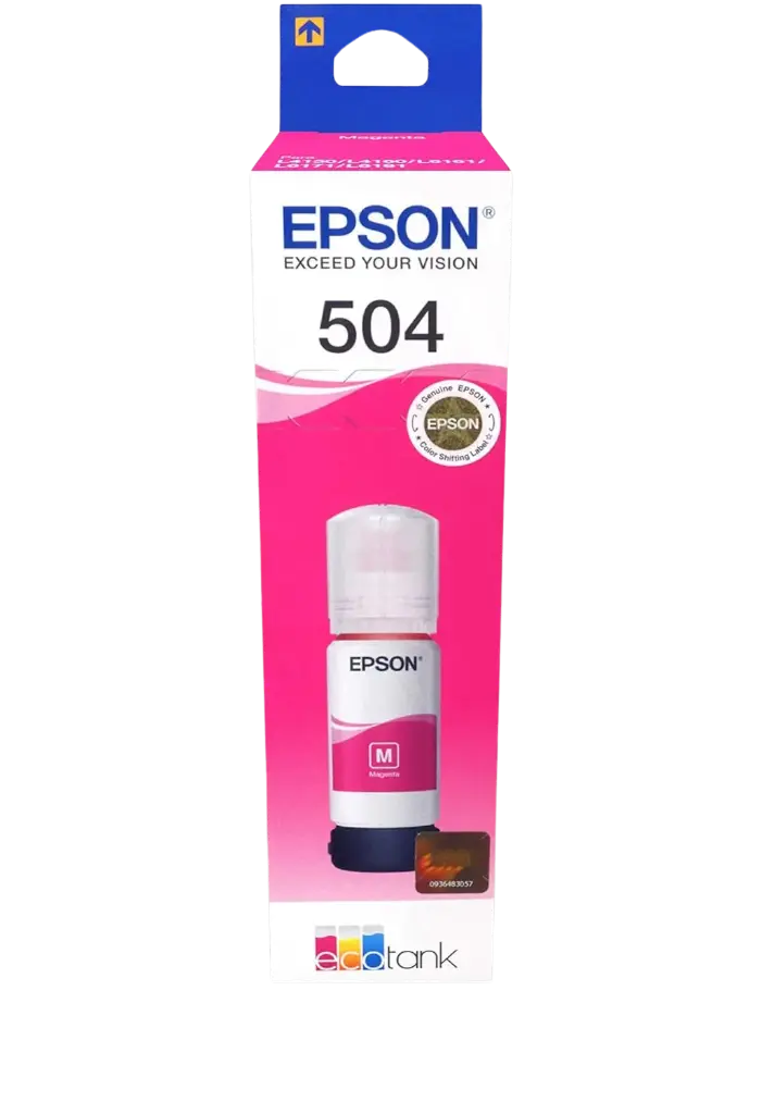 T504320-AL Magenta Original Bote de Tinta Epson L4150, L4160, L6270, L6370, L14150, L6161, L6171, L4260, L4360,L6191, L14150 70ML 6,000 Pag. SKU: T504320-AL