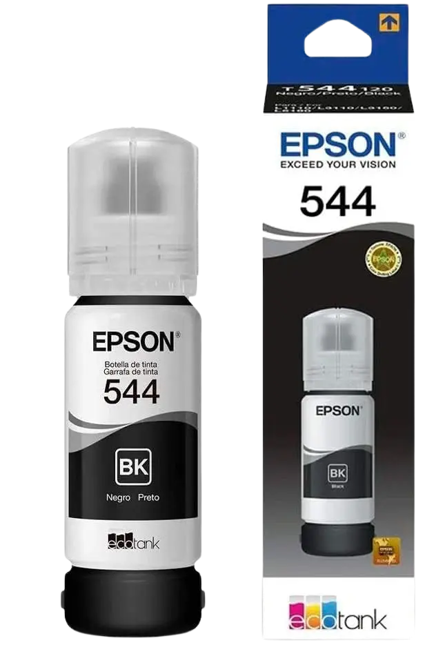 T544120-AL Negro Original Bote de Tinta Epson L1110, L3210, L3251, L1210, L3250, L5190, L3150, L3110, L5290, L1250, L5590 65ml SKU: T544120-AL