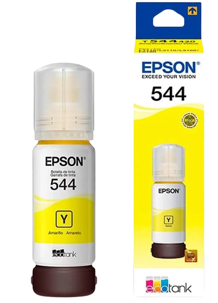 T544420-AL Amarillo Original Bote de Tinta Epson L1110, L3210, L3251, L1210, L3250, L5190, L3150, L3110, L5290, L1250, L5590 65ml SKU: T544420-AL