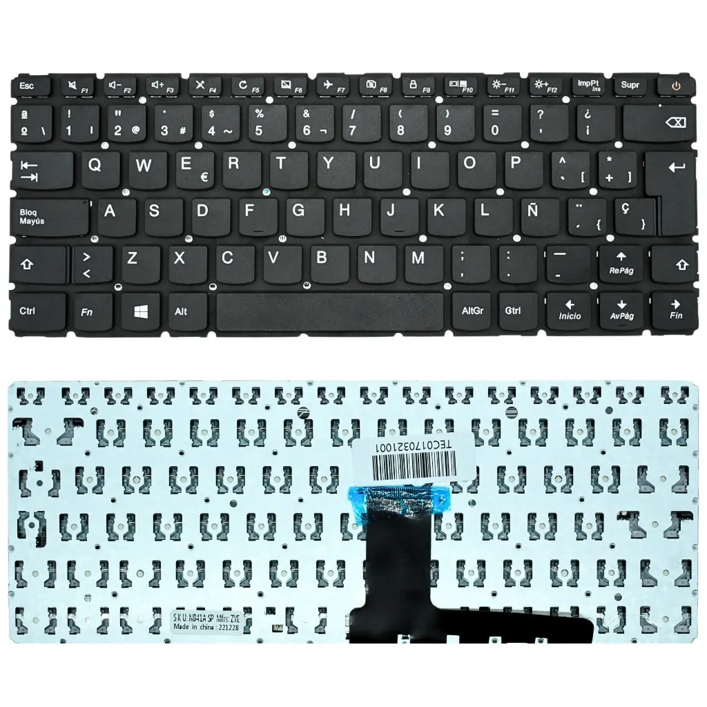 [TEC017] TEC017 Teclado color Negro (SP) para Lenovo Ideapad 110-14IBR 110-14AST 110-14ISK SKU:  TEC017