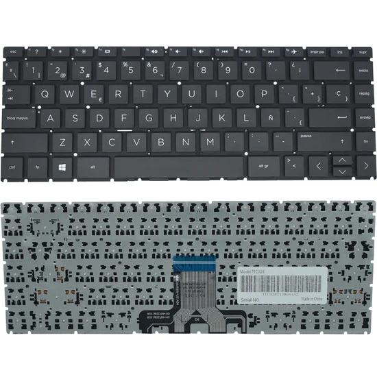 TEC028 Teclado color NEGRO (SP) para HP Pavilion Hp 14-ce 14-da 14-cd 14cm 14-ma 14-ck 14-dg