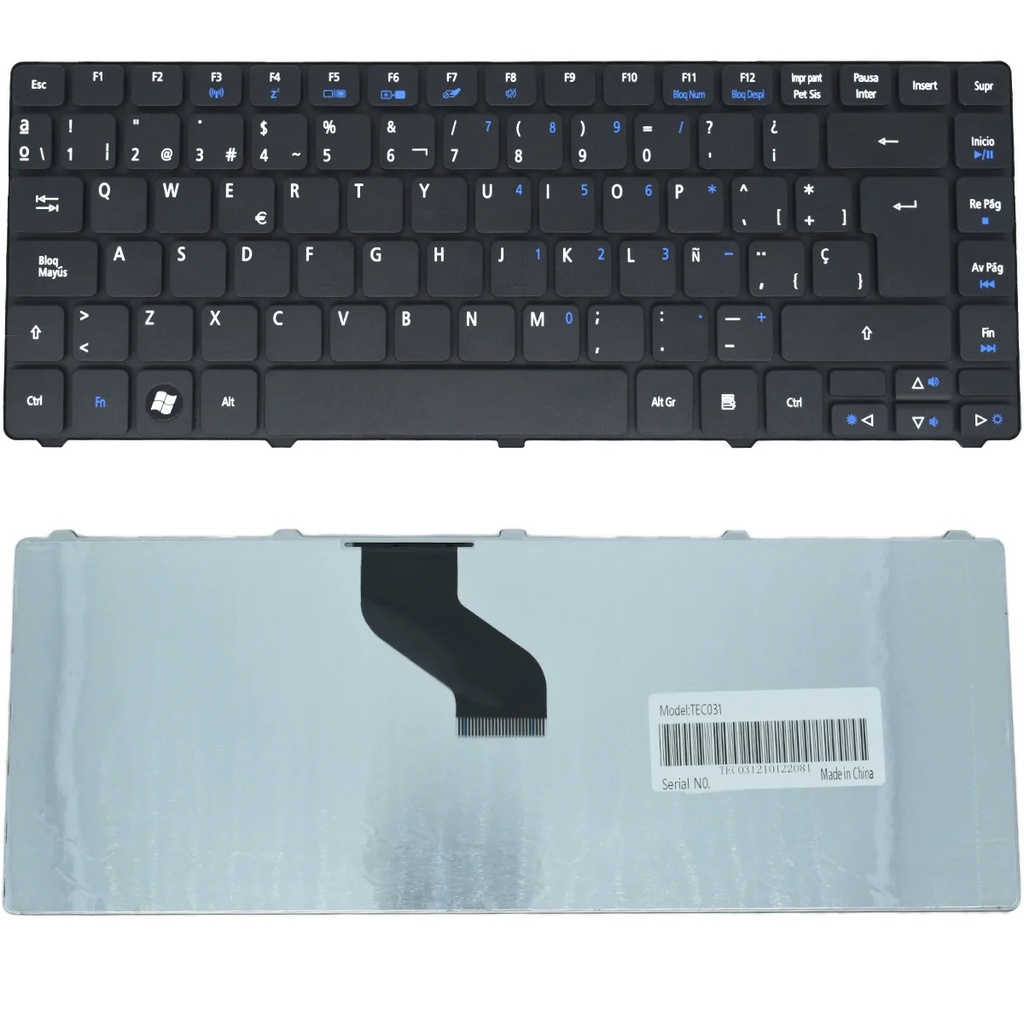 TEC031 Teclado color Negro (SP) para ACER Aspire 3810t, Aspire 4251, Gateway NV49