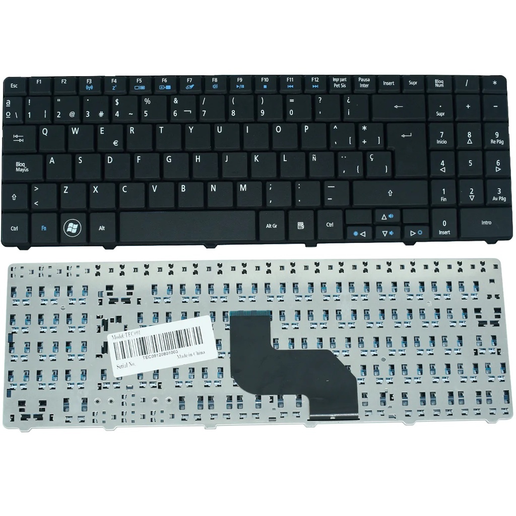 TEC091 Teclado color Negro (SP) para ACER Aspire 5532, Aspire 5517, Aspire 5516