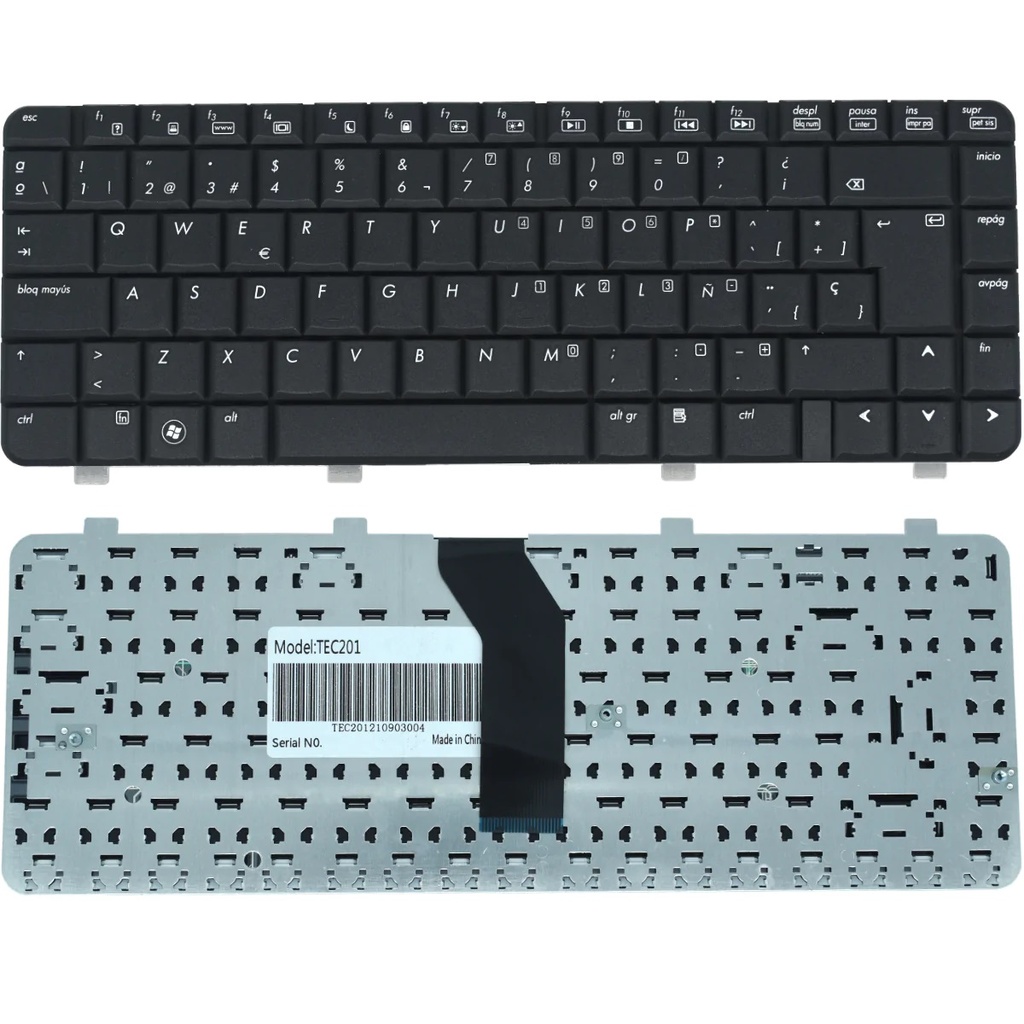 TEC201 Teclado color Negro (SP) para HP Pavilion DV4, Pavilion DV4-1000, Pavilion DV4-1100