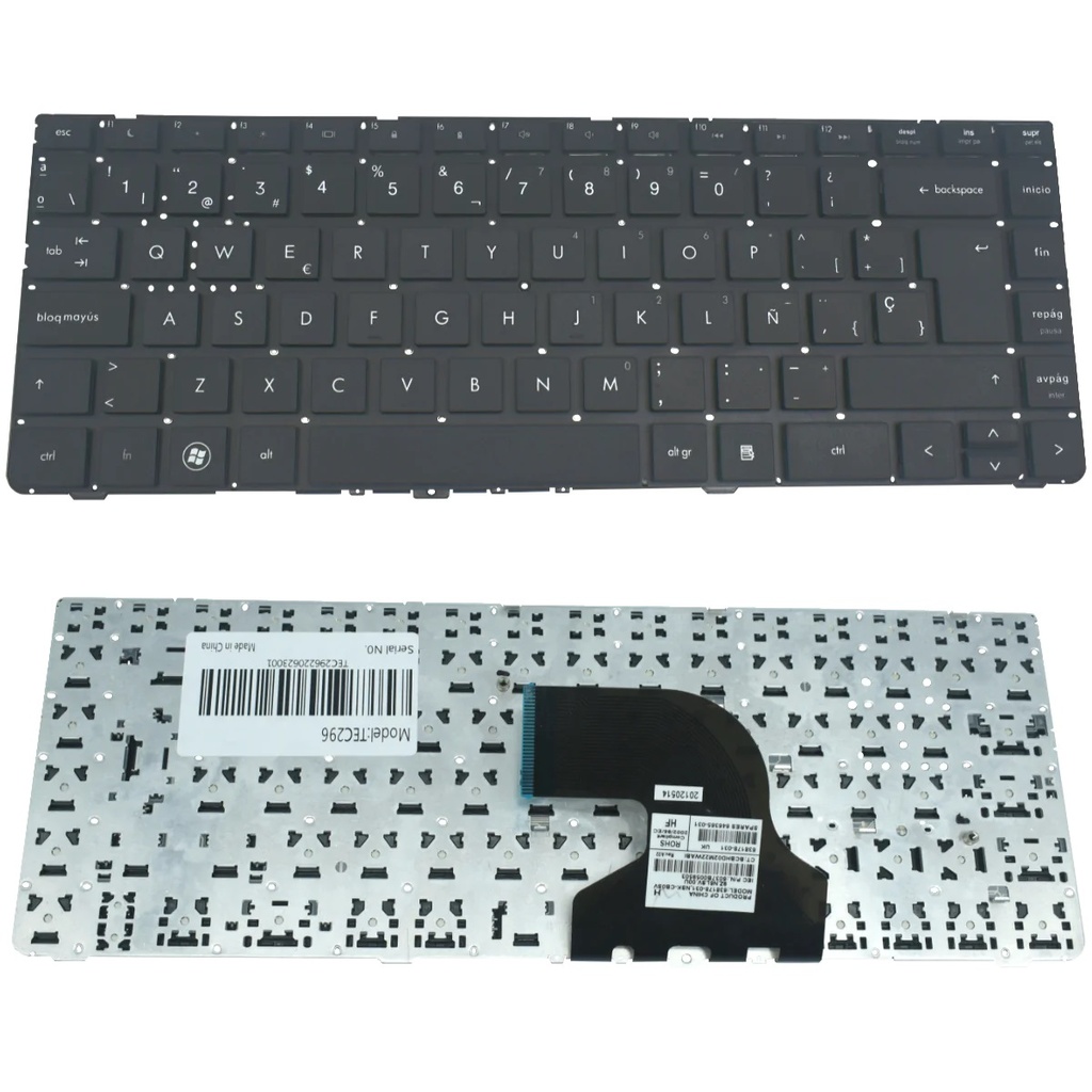 TEC296 Teclado color Negro (SP) para HP Probook 4430S, 4330S, 4435S