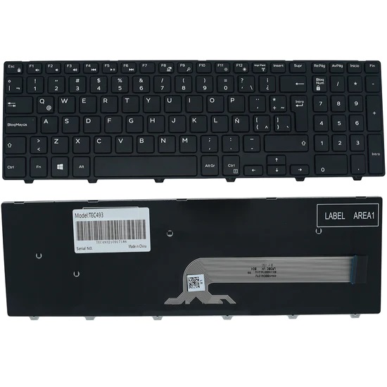 TEC493 Teclado color Negro (SP) para DELL Inspiron 15-3000 15 5000