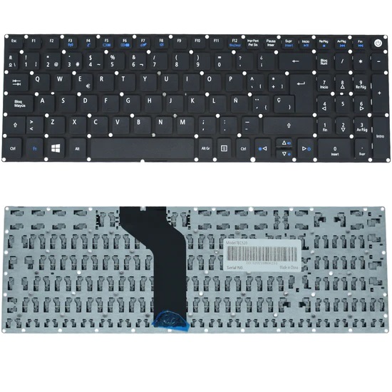 TEC520 Teclado color Negro (SP) para Acer E5-722, V3-574G, E5-573, E5-573G, E5-532G Series SKU: TEC520