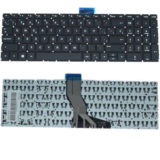 TEC554E Teclado color Negro (SP) para HP 15-ab 15ab 15-ab000 15-ab100 ENTER DELGADO *SIN BACKLIGHT