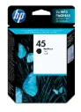 HP 45 Negro Original Cartucho de Tinta HP45 HP DeskJet 712, 720, 722, 820, 830, 832, 850, 855, 870, 880, 882, 890, 895, 930, 932, 935, 950, 952, 960, 970, 990, 995, 1100, 1120, 1180, 1220, 1280, 1600, 6122, 6127, and 9300 Printers, HP Inkjet Fax 1220, HP Officejet g55, g85, g95, k60,k80, r40, r60, r80, t45, and t65, HP Officejet Pro 1150c, 1170c, and 1175c, HP Photosmart 115, 1215, 1218, 1315, p1000 and p1100, HP Designjet 700, 750c, 750c Plus, and 755cm Printers, and HP Color Copier 110, 120, 140, 145, 150, 155, 160, 170, 180, 190, 210, 260, 270, 280, and 290 930Pag. 42ml SKU: 51645AL