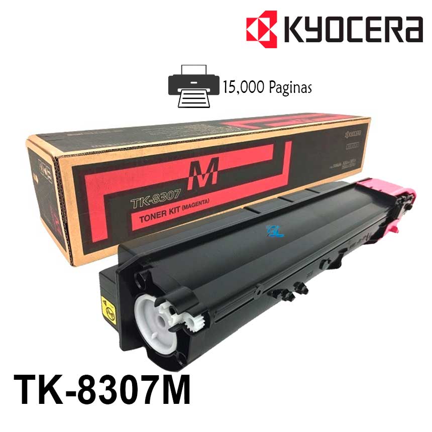 TK8307M Original Magenta Kyocera TK-8307M Taskalfa 3050ci, 3051ci, 3550ci, 3551ci 15,000 Páginas SKU: TK8307M