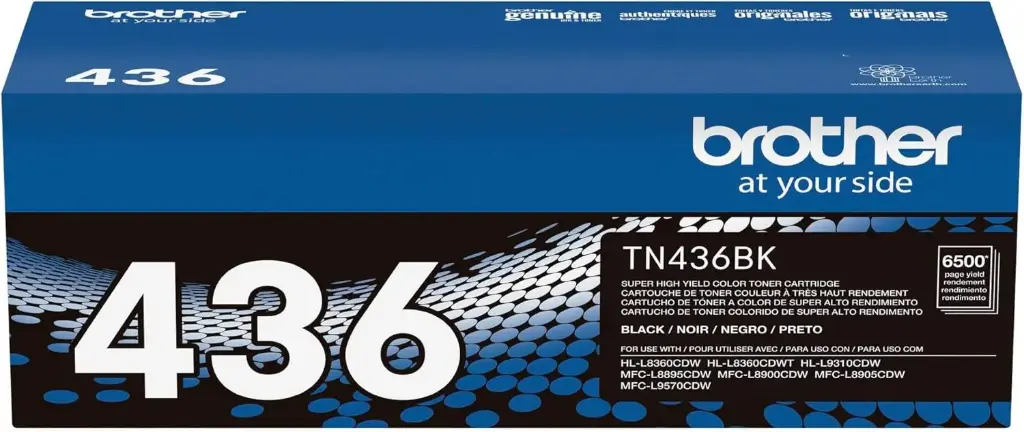 TN436BK Negro Original Toner Brother TN-436BK HL-L8360CDW, HL-9310CDW, MFC-L8895CDW, MFC-L8900CDW, MFC-L8905CDW, MFC-L9570CDW 6,500 Pag. SKU: TN436BK