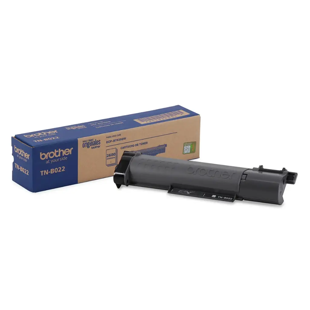 TNB022 Toner Original Negro Cartucho de Toner Brother TN-B022 DCP-B7535DW DCP-B7640DW 2,600 Pag. SKU: TNB022