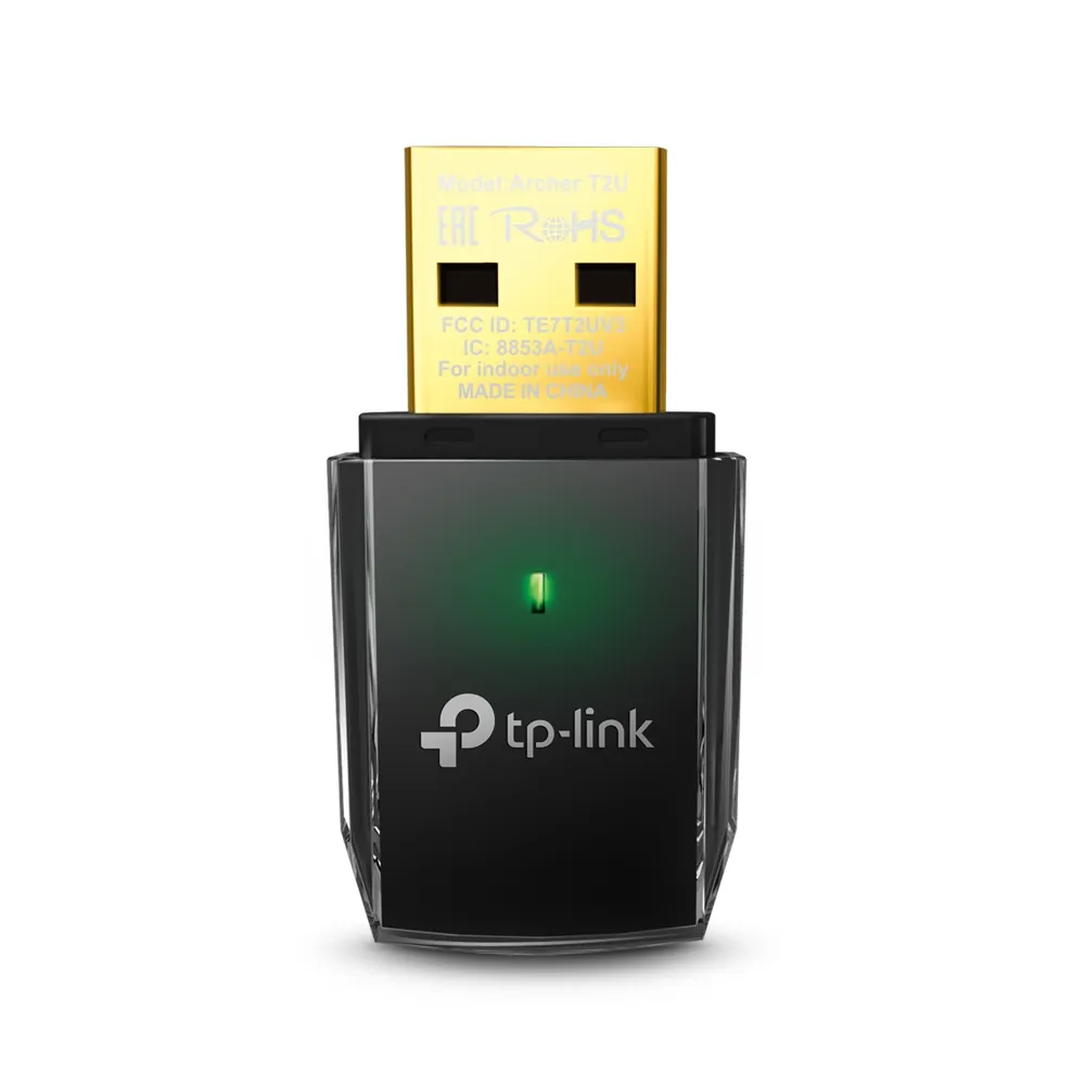 TP-Link Adaptador de Red USB ARCHER T2U AC600, Inalámbrico, 600 (433 + 150) Mbit/s TARTPL450, NIC-1709 SKU: ARCHER T2U