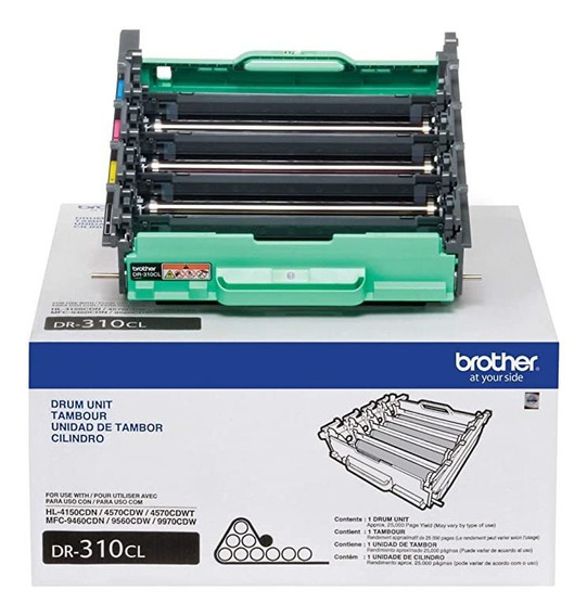 DR310CL Original Unidad de Imagen Drum Brother DR-310CL HL-4150CDN, HL-4570CDW, HL-4570CDWT, MFC-9460CDN, MFC-9560CDW, MFC-9970CDW 25,000 Páginas SKU: DR310CL