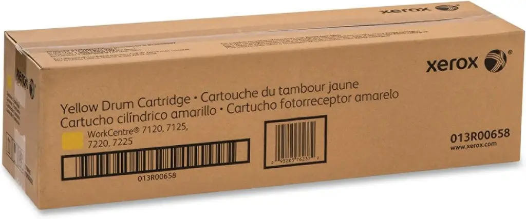 013R00658 Drum Amarillo Original Xerox WokCentre 7120, 7125, 7220, 7225 51,000 Páginas SKU: 013R00658