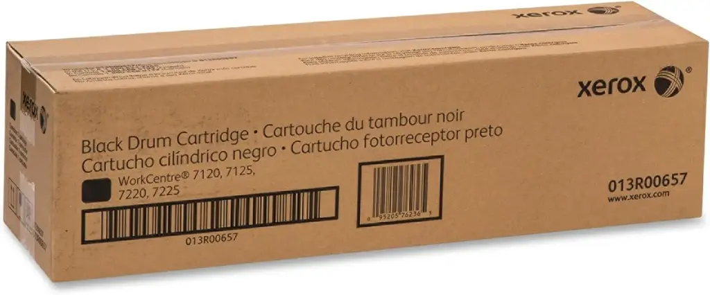 013R00657 Drum Negro Original Xerox WokCentre 7120, 7125, 7220, 7225 67,000 Páginas SKU: 013R00657