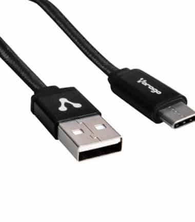 [CAB-214] Vorago Cable USB Macho - USB-C Macho, 2 Metros, Negro SKU: CAB-214-BK TIPO C