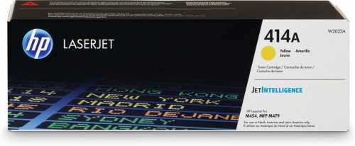 [W2022A] W2022A Amarillo Original Toner 414A HP LaserJet Pro Pro M454, MFP M479, HP LJ Ent M455, MFP M480 2,100 Páginas SKU: W2022A