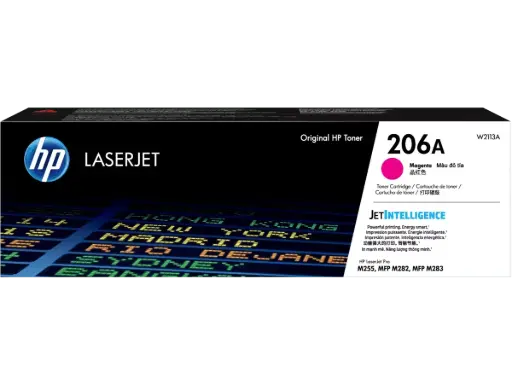 [W2113A] W2113A Magenta Original Toner 206A HP LaserJet Pro M255, MFP M282, MFP M283 1,250 Páginas SKU: W2113A