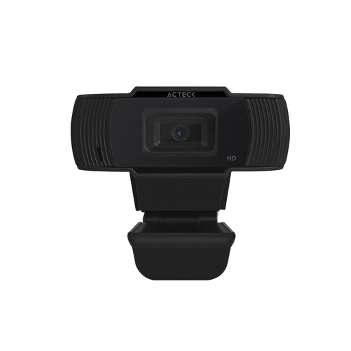 ACTECK Cámara Web con micrófono WM20, 720p, 1MP, USB. Jack 3.5 Color Negro. AC-931250