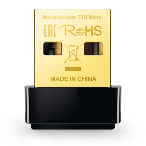 [ARCHER T2U NANO] TP-Link Adaptador de Red USB Archer T2U Nano, Inalámbrico, WLAN, 633 Mbit/s, 2.4/5GHz TARTPL510 SKU: ARCHER T2U NANO