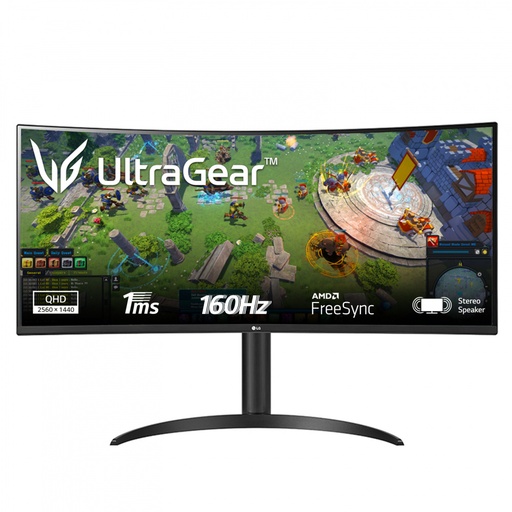 [34WP65C-B] Monitor Gamer Curvo LG 34WP65C-B 34", Quad HD, Ultra Wide, FreeSync, 160Hz, HDMI, Bocinas Integradas (2x 7W), Negro Tipo HD: 4K Ultra HD SKU: 34WP65C-B