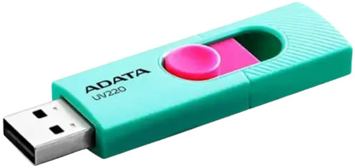 [AUV220-32G-RGNPK] Memoria USB Adata UV220, 32GB, USB 2.0, Rosa/Turquesa RAM-4072 SKU: AUV220-32G-RGNPK