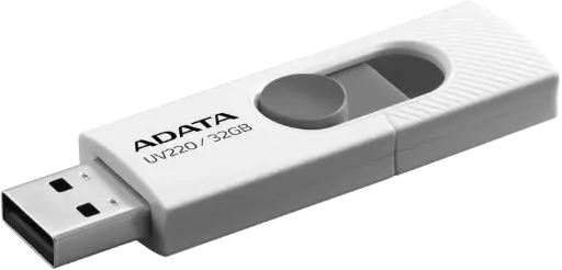 [AUV220-32G-RWHGY] Memoria USB Adata UV220, 32GB, USB 2.0, Gris/Blanco RAM-2989 SKU: AUV220-32G-RWHGY
