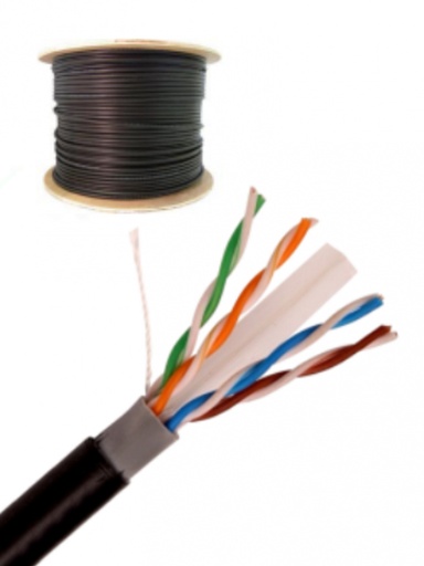 [OUTPCAT6CCAEXT] Saxxon Bobina de Cable Cat6 UTP, 305 Metros, Negro
SXN1570005 Doble Forro Color Negro SKU: OUTPCAT6CCAEXT
