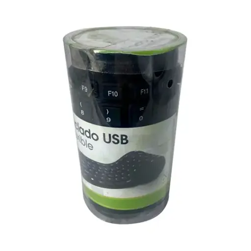 [801935] Teclado BRobotix Flexible 801935, Alámbrico, USB, Negro (Español) SKU: 801935