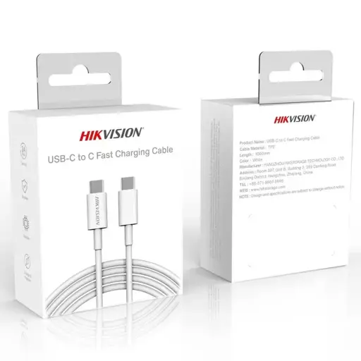[HS-HUB-CBC2C] Cable USB-C a USB-C / 1 Metro / Ideal para Celulares Android / Carga Rápida 3 Amp / Carga y Sincronización de Datos / 480 Mbps / 60 Watts HIKVISION SKU: HS-HUB-CBC2C