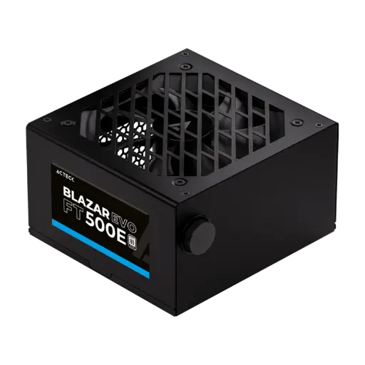[ES-05001E] Fuente de Poder Acteck Blazar EVO FT500E, 20+4 pin ATX, 120mm, 500W CSP-573 SKU: ES-05001E